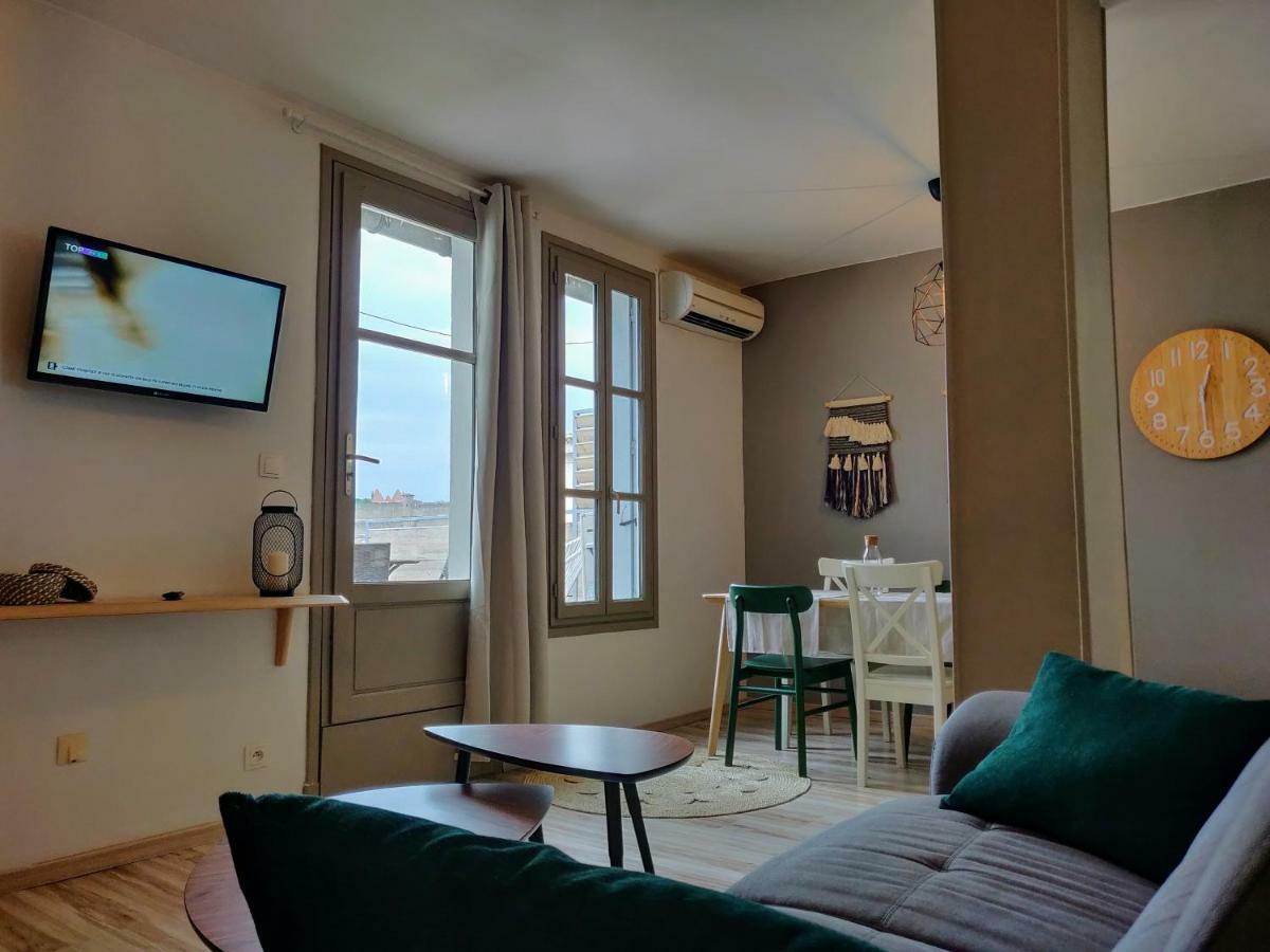 Appartement L'Oliveraie - La Cite Plein Les Yeux Carcassonne Exterior foto
