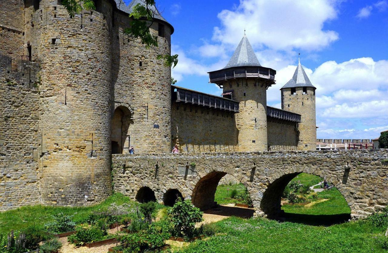 Appartement L'Oliveraie - La Cite Plein Les Yeux Carcassonne Exterior foto